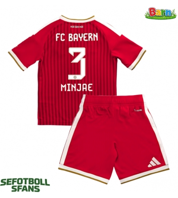 Bayern Munich Kim Min-jae #3 Hemmaställ Barn 2026-27 Kortärmad (+ Korta byxor)